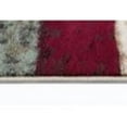 thumbnail image 4 of Deco Contemporary 8' Round Multi-Color Polypropylene Indoor Area Rug, 4 of 4