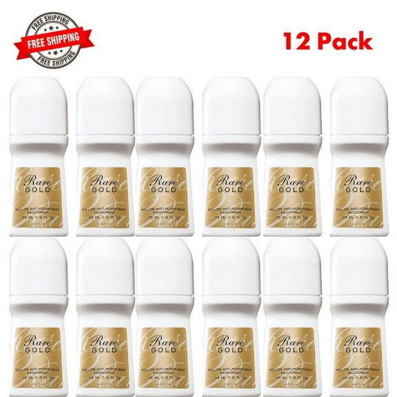 Avon Rare Gold Roll-on Anti-perspirant Deodorant Size 2.6 oz (12-Pack)