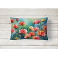 thumbnail image 3 of Carolines Treasures DAC1698PW1216 16 x 12 in. Unisex Ohio Scarlet Carnations in Watercolor Fabric Decorative Pillow, 3 of 4