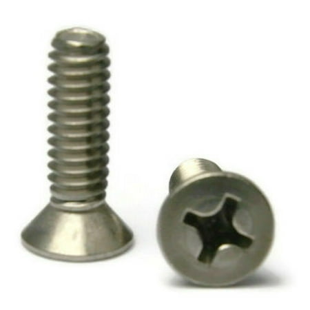 

Stainless Steel Phillips Flat Head Machine Screws #4-40 x 5/16 Qty 1000