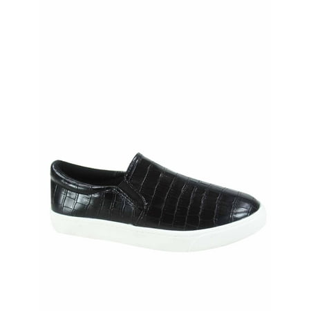 

Reign Assorted Printed Comfort Memory Form Slip On Round Toe Flat Sneaker Shoes