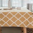 thumbnail image 1 of Cotton and Linen Tablecloth Tablecloth Blue and White Porcelain Graffiti Green Leaf Triangle Geometric Square Tablecloth, 1 of 6