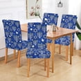 thumbnail image 4 of Menorah Festival Dining Chair Covers Set of 4, Stretch Washable Removable Chair Slipcovers Protector Cover for Living Room, Holiday Hotel, Restaurant, Ceremony, Table Banquet, 4 of 6