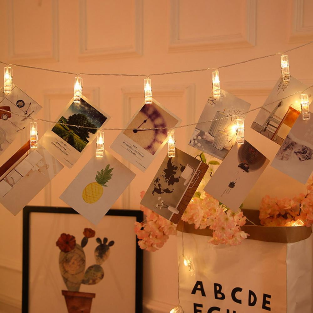 Photo Clip String Light, 16Ft 50LED Fairy Lights with Clips for