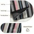 thumbnail image 2 of Black Blue Pink Striped Round Rug 3ft Washable Circle Entryway Rugs Non Slip Farmhouse Modern Stripes Art Area Rug Indoor Floor Carpet for Bedroom Kitchen Living Room Home Office Dining Room Nursery, 2 of 8