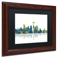 thumbnail image 3 of Trademark Fine Art "Seattle Washington Skyline" Canvas Art by Marlene Watson Black Matte, Wood Frame, 3 of 5