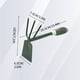 thumbnail image 2 of Pala de hule verde para jardinería | Azada metálica duradera para plantar flores y verduras | Mango de plástico antideslizante | Resistente a la corrosión | Herramienta exterior | Pack de 1, 2 of 3