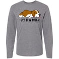 thumbnail image 3 of Inktastic Napping Dis Tew Much St. Bernard Long Sleeve T-Shirt, 3 of 5
