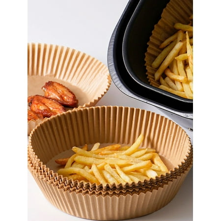 

Egdank 50PCS Air Fryer Liner 20CM Round Non-Stick Air Fryer Paper Mats Heat-Resistant Air Fryer Parchment Paper Air Fryer Accessories