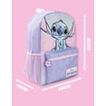 thumbnail image 3 of Mochila Disney Lilo & Stitch para niñas, color morado y rosa, 42 cm, 3 of 6