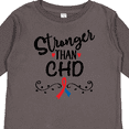thumbnail image 4 of Inktastic CHD Awareness Month Ribbon Boys or Girls Long Sleeve Toddler T-Shirt, 4 of 5