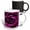 Multicolor, variant on 3drose, Image of Macro Plum Color Rose with All Its Layers, 11oz Two-tone Yellow Mug