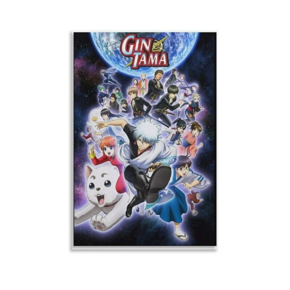 Gintama Anime Japanese Poster Canvas Wall Art Poster Decorative Bedroom Modern Home Print Picture Artworks Posters 24x36inch(60x90cm)