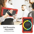 thumbnail image 5 of Dteck Screen Protector Case for Lenovo Tab M10 Plus (3rd Gen) 2022 10.6-inch TB-125F/TB-128F,Shockproof Rubber Armor 3-Layer Protection Case Stand Cover with Adjustable Shoulder/Hand Strap,Red, 5 of 8