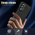 thumbnail image 4 of Nalacover Samsung Galaxy Z Fold 6 Case, Heavy Duty 3 in 1 Rugged Shockproof Rugged Silicone Hybrid Hard PC Soft TPU Bumper with Kickstand Camera Raised Drop Girls Women Boy Men Covers, Black, 4 of 7