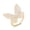 Gold, variant on Women's White Gold Butterfly Ring: Copper Band with K White Gold Setting and Gemstones (Elegant and Fashionable Jewelry)