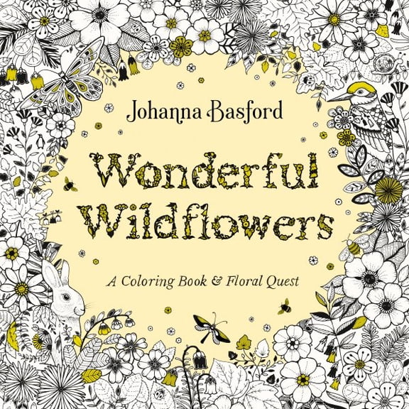 Pre-Owned Wonderful Wildflowers: A Coloring Book and Floral Quest, (Paperback)