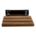 thumbnail image 4 of ALFI brand ABS14-PC Polished Chrome 14" Folding Teak Wood Shower Seat Bench, 4 of 8