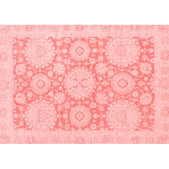 Ahgly Company Indoor Rectangle Oriental Red Traditional Area Rugs, 2' x 3'