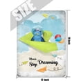 thumbnail image 5 of Inspirational Wall Art -Never Stop Dreaming,Dolphin Vintage Tin Sign- Balloon Decor - Paper Airplane Motivational Poster Gifts for Kids Bedroom Bathroom Classroom Rustic Wall Sign 12x16 Inch, 5 of 7