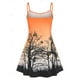 thumbnail image 2 of Vestido de impresión de la cara de la calabaza del árbol de Halloween Rosegal  Vestidos Estampados Tallas Grandes, 2 of 5