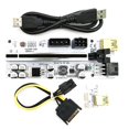 thumbnail image 1 of D Cable dedicado Pcie Riser Express para minería, cable de extensión Pcie accionado por 6 pines, 1 of 5