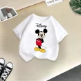 thumbnail image 3 of Camiseta de algodón de verano para niños de la marca Mickey, linda camiseta de dibujos animados de Disney para niño y niña, camiseta informal de cuello redondo, ropa para niños, 3 of 5