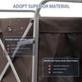 thumbnail image 6 of Heavy Duty Folding Wagon Cart for Outdoor Camping Beach Garden Park | All-Terrain Big Wheels & Foot Brake | Durable Steel Frame | Black Brown | 37.8" L x 24.4" W x 42.5" H, 6 of 8