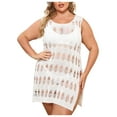 thumbnail image 6 of Fashion New Arrivals AXXD White Cover Up for Swimsuits Women New Fashion Beach Sexy Hem Cover Up Hollow-out Breathable Swimwear, 6 of 9