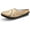 Beige, variant on Women's Leather Backless Lazy Loafers Flats Slip On Mules Walking Slipper Shoes