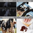 thumbnail image 4 of Cattle Large Capacity Double Layered Insulated Refrigerated Lunch Bag with Two Compartments, Carry Handle - 7.1x11.4x16.1 Inches, 4 of 6