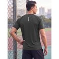 thumbnail image 3 of INSPIRE CHIC Men's Athletic T-Shirt Short Sleeve Crew Neck Running T-Shirts M Black, 3 of 5