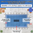 thumbnail image 5 of Super Solid Safety Pool Cover for In-Ground Pools 18x36 CES, 5 YR Warranty PC6482, 5 of 6