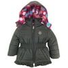 Pink Platinum Toddler Girl Colorful Coat Big Polka Dots Lined  Winter Puffer Jacket