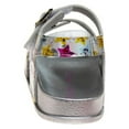 thumbnail image 5 of Laura Ashley Girls Double Buckle Flat Heel Footbed Sandals with Holographic Details (Toddler Sizes), 5 of 7