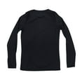 thumbnail image 2 of Cuddl Duds Women's Shirt Climatesmart Long Sleeve Top Crew Neck Black S New, 2 of 2