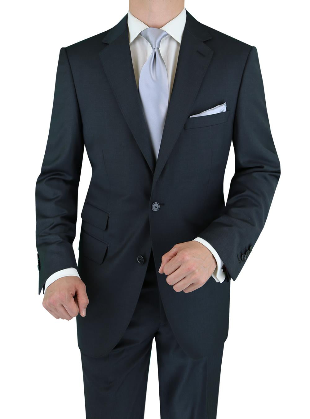 LN LUCIANO NATAZZI Italian Men's Suit 180'S Wool Cashmere Ticket Pocket ...