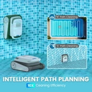 AIRROBO Robotic Pool Vacuum Cleaner PC10 Cordless Wall-Climbing for Above-Ground Pools and In-Ground Pools