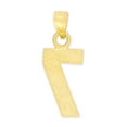 thumbnail image 4 of 14k Solid Gold Number Seven Necklace with 20" Rolo Chain, #7 Gold Charm Pendant Jewelry for Athletes, Sports Gifts for Him and Her, 4 of 5