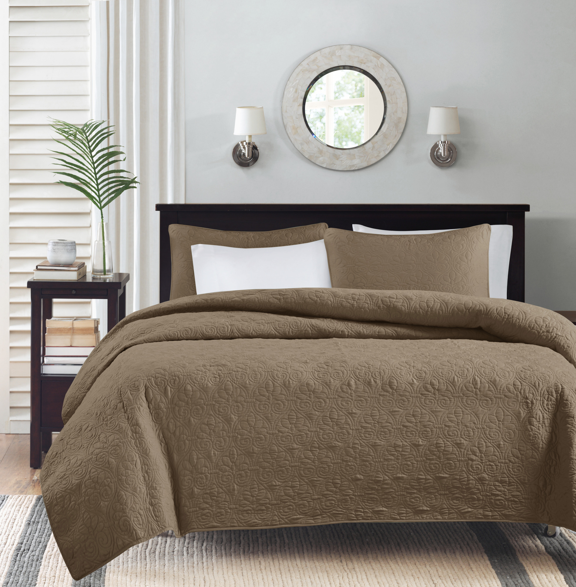 Home Essence Vancouver Super Soft Reversible Coverlet Set, Brown, Twin/Twin XL - image 3 of 12