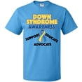 thumbnail image 3 of Inktastic Down Syndrome Awareness Support, Educate, Advocate T-Shirt, 3 of 5