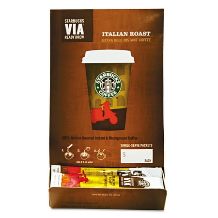 Starbucks VIA Ready Brew Coffee, 3/25oz, Italian Roast, 50/Box