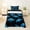 Black Blue, variant on Erosebridal Cartoon Sealife Kids Bed Sheets, Ocean Shark King Sheets, 4pcs