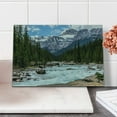 thumbnail image 2 of Landscape Cutting Board, Photo of Limestone Creek in the Alberta Cold Winter Time Adventure Image Print, Decorative Tempered Glass Cutting and Serving Board, Small Size, Multicolor, by Ambesonne, 2 of 5