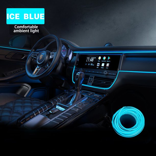 Gran oferta, 1M/2M/3M/5M, iluminación Interior de coche, tira de luces LED decorativas, guirnalda de cable, línea de tubo, luz de neón flexible con unidad USB Tan Jianjun unisex