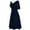 Dark Blue, variant on Dress For Women Formal Wedding Bridesmaid High Waist Party Prom Gown Elegant Lace Cocktail Dress Stylish Solid Pattern Material Above Length Sashes Decoration