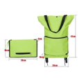 thumbnail image 3 of TIELUTT 2 in 1 Foldable Shopping Cart Folding Shopping Cart Folding Tug Sweater Storage Boxes Clothes Organizers for Folded Clothes Storage Containers for Moving Shelves for Storage Sweater Storage B, 3 of 8