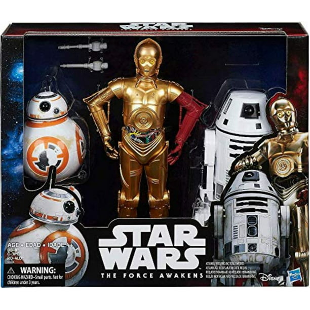 Star Wars The Force Awakens Droid Pack C-3PO BB-8 and RO-4LO 