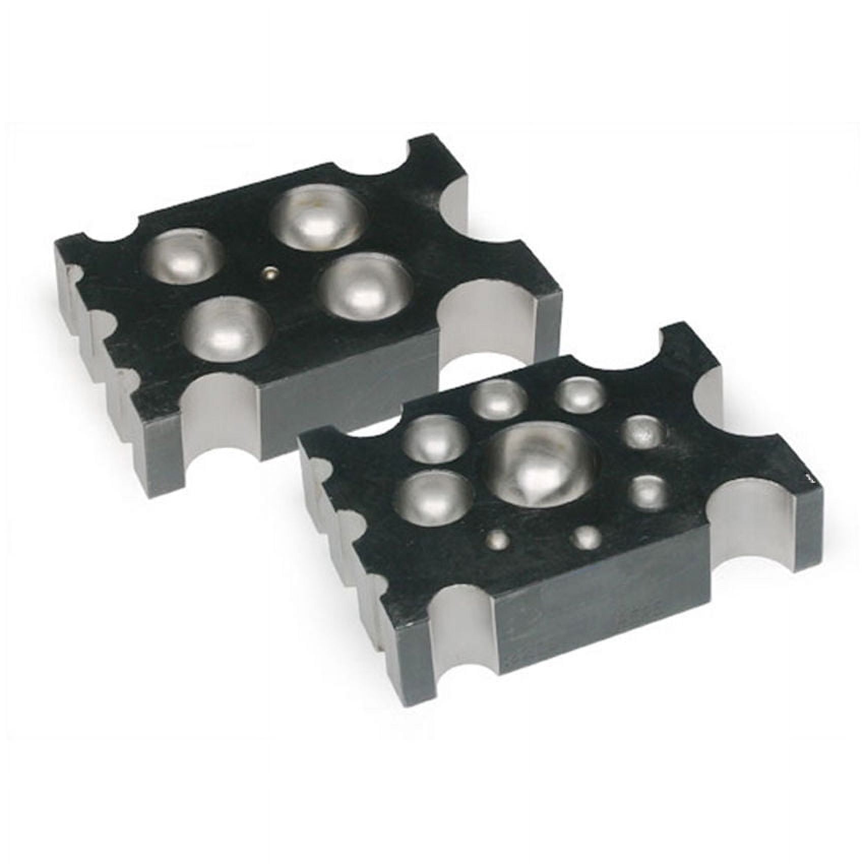 Designer Dapping Flat Block High Grade Steel 22 Depressions Jewelry Forming Tool