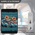 thumbnail image 5 of Psesaysky Aztec RV Door Window Shade Cover, Sea Turtle HibiscusCamper Sunshade Privacy Screen Window Cover, 17.3x26 inches，Travel Trailer Motorhome Sun Shade RV Accessories, 5 of 7